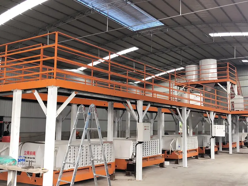 Gips väggpanelproduktionslinje